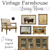 Plans for a Vintage Farmhouse Living Room