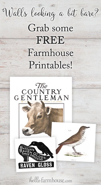 Free vintage & farmhouse printables for your home