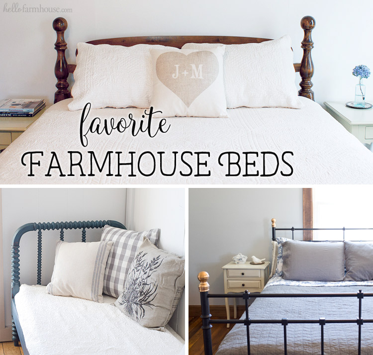 Transform any bedroom into a beautiful farmhouse bedroom in just one step with one of these 15 stunning farmhouse beds.