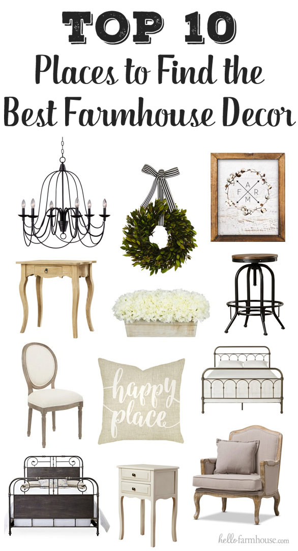 Add farmhouse charm to your home with the best farmhouse decor PLUS the best places to shop!
