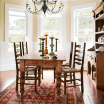 A farmhouse table is a must for a vintage farmhouse dining room!