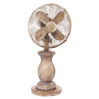 Vintage farmhouse wooden fan