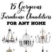 Farmhouse chandeliers make a big statement in any home!