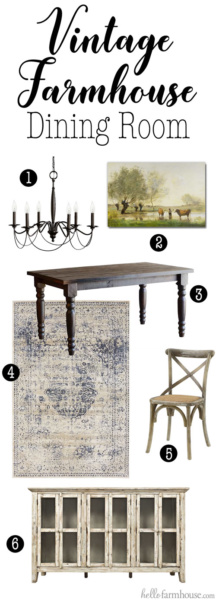 How to Create a Vintage Farmhouse Dining Room